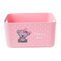 Корзина для детских игрушек Mommy Love, 18-44с, Berossi, нежно-розовый АС48963000