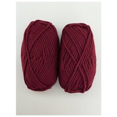 Пряжа LANA GRACE Grande 100 г, 65м (2 мотка), ПРЯЖА ИЗ ТРОИЦКА, 0025 вишня Троицкая камвольная фабрика