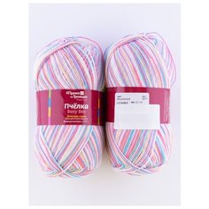 Пряжа "Пчелка" 100г, 500м (2 мотка), ПРЯЖА ИЗ ТРОИЦКА, 4077 секционный Троицкая камвольная фабрика