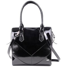 Саквояж Esse, натуральная кожа, черный