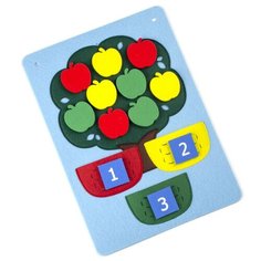 Обучающий набор Фетров Дерево с корзинами 1301003 разноцветный