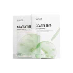 NACIFIC Cica Tea Tree Relaxing Mask Pack Успокаивающая тканевая маска с центеллой и чайным деревом, 30 мл