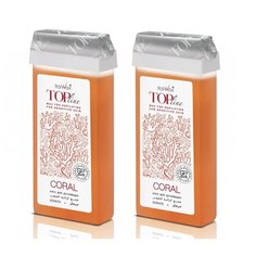 ItalWax Top Line 100 мл Coral Коралл (2 картриджа) Воск для депиляции теплый в картридже, Италия