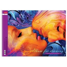 Альбом для рисования на спирали "Поцелуй", А3, 32 листа Hatber
