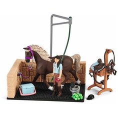 Игровой набор Schleich «Мойка для лошадей с Эмили и Луной» (42438)
