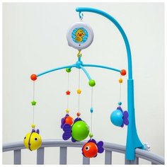 Жирафики Музыкальный мобиль «Рыбки», работает от батареек