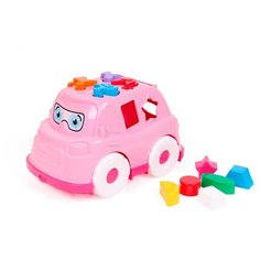 Машинка каталка автобус игрушка розовая с фигурками 25.5x16.5 см технок / игрушки для песочницы / машинка игрушка / автобус лол / фигурки / фигурка / сортер для малышей / сортер для детей / сортеры / сортеры для малышей / домашние животные фигурки