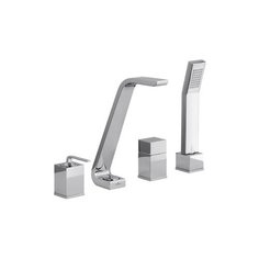 Смеситель с душевой лейкой встраиваемый Webert Wolo WO850701 хром