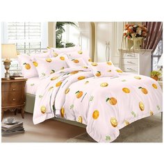 КПБ Cleo полисатин "Art Color" евро 200*220*1(±5) 220*240*1(±5) 50*70*2(±2) 70*70*2(±2) 31/270-AC