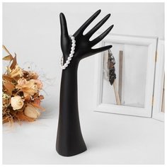 Подставка для украшений "Рука", 12*6*31,5 см, цвет чёрный 5050500 Сима ленд
