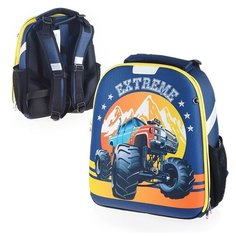 Рюкзак каркасный "Extreme" формованный из полимеров, материал: нейлон, полиэстер, полноцветная печать, 2 отделения на молнии, 2 бегунка на каждой молнии, 2 боковых кармана, светоотражатели , жесткая эргономичная спинка; широкие, регулируемые по длине  Centrum