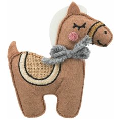 Игрушка Лошадь, ткань, с кошачьей мятой, 10 см, Trixie (игрушка для кошек, 45534)