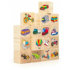 Транспорт, Анданте (набор кубиков, 16 шт, RDI-D063a)