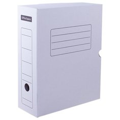 OfficeSpace Короб архивный с клапаном 320х250х75 мм, микрогофрокартон белый