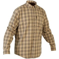 Рубашка муж. для охоты 100, размер: XL, цвет: Беж SOLOGNAC Х Декатлон Decathlon