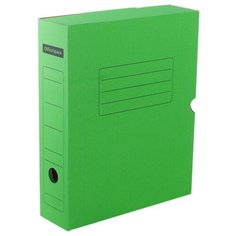OfficeSpace Короб архивный с клапаном 325х253х75 мм, микрогофрокартон зеленый