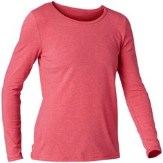 Футболка с длинными рукавами для фитнеса хлопковая NYAMBA Х Decathlon Розовый XXL