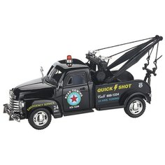 Детская инерционная металлическая машинка с открывающимися дверями, модель 1953 Chevrolet 3100, черный Serinity Toys