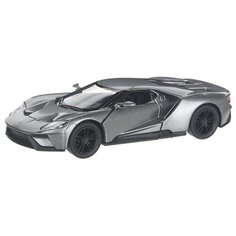 Детская инерционная металлическая машинка с открывающимися дверями, модель 2017 Ford GT, серебристый Serinity Toys