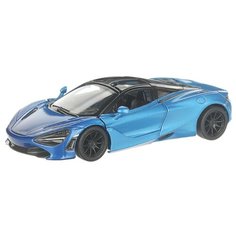 Детская инерционная металлическая машинка с открывающимися дверями, модель McLaren MSO 720S раскрашенная, голубой Serinity Toys