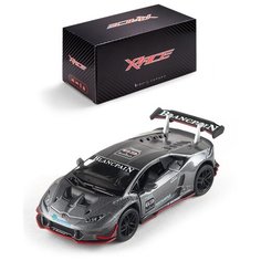 Детская инерционная металлическая машинка Serinity Toys с открывающимися дверями, модель Lamborghini Huracan LP620-2 Super Trofeo