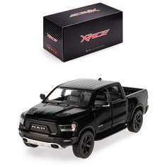 Детская инерционная металлическая машинка Serinity Toys с открывающимися дверями, модель Dodge Ram, черный-черный