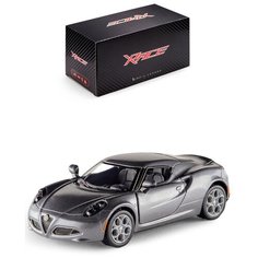 Детская инерционная металлическая машинка Serinity Toys с открывающимися дверями, модель 2013 Alfa Romeo 4C