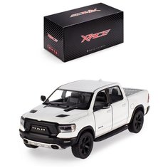 Детская инерционная металлическая машинка Serinity Toys с открывающимися дверями, модель Dodge Ram, белый-белый