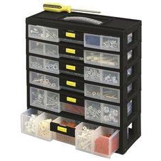 Органайзер STANLEY 1-92-086 31.1x15x34.9 см черный/прозрачный