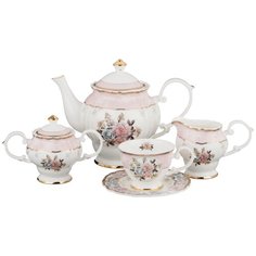 Чайный сервиз Lefard на 6 персон пудровый шлейф 15 пр. (586-321)