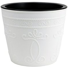 Кашпо Ажур 3л белый-черный BMC