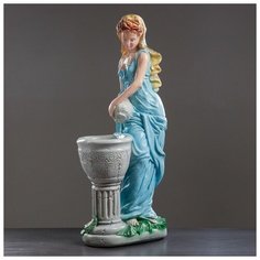 Хорошие сувениры Фигура с кашпо "Офелия с кувшином" цветная 86см микс
