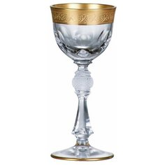 Рюмки 50 мл 6 шт Crystalite Bohemia "Джесси /Матовое золото /43373" / 052931