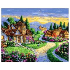 PaintBoy Картина по номерам Сказочные домики 40x50 см (GX40310)