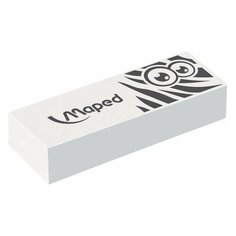 Ластик большой MAPED (Франция) "Pulse Technic", 61х21х12 мм, белый, прямоугольный, 116050