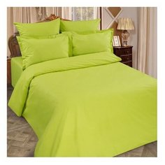 Традиция Простыня 2 сп Цвет эмоций 180х217 лайм,100% хлопок, поплин