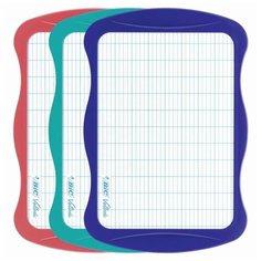 Доска двусторонняя маркерная А4 (200х310 мм),с маркером и стирателем, рамка ассорти, BIC "Velleda", 841362