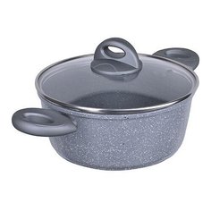Кастрюля литая алюм 2,6л 20см с.кр мрамор/крошка MayerBoch 25080 KSMB-25080