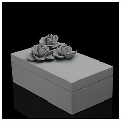 Ceramiche Dal Pra Шкатулка "Цветы", серая