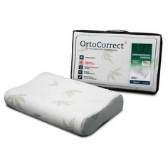 OrtoCorrect Ортопедическая подушка OrtoCorrect Aloe Vera L 58x38, валики 10/12
