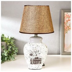 RISALUX Лампа настольная керамика "Римская империя" Е14 220В 39х25х25 см
