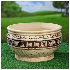 Керамика ручной работы Кашпо "Античный", шамот, 15 л