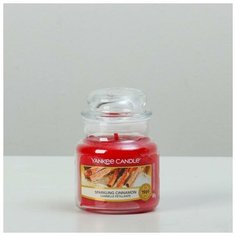 Yankee Candle Свеча ароматическая в банке Сверкающая корица Sparkling Cinnamon, 104 гр, 25-45 ч