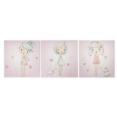 Постер-Лайн Картина модульная на подрамнике "Милашка" 3шт.-28*28см; 28х84см