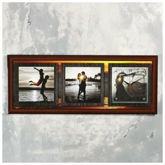 Сюжет Часы-картина настенные, серия: Люди, "Влюбленные на закате", 35х100 см, микс