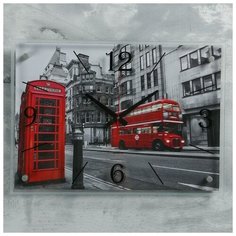 Рубин Часы настенные, серия: Город, "Лондон", 40х56 см, микс