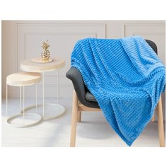 Покрывало фланель "Пирамидки", цвет: синий 150х200 см Guten Morgen