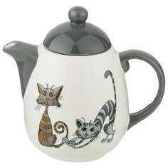 Чайник заварочный Lefard Озорные коты 1000 мл 19*12*18 см серый 188-178