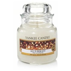 Yankee Candle Свеча ароматическая в банке Светло и Ярко All is bright, 104 гр, 25-45 ч
