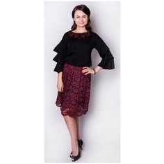 Юбка,Maria_Grazia_Severi_White,черный_бордовый,Арт.1064195 (40)